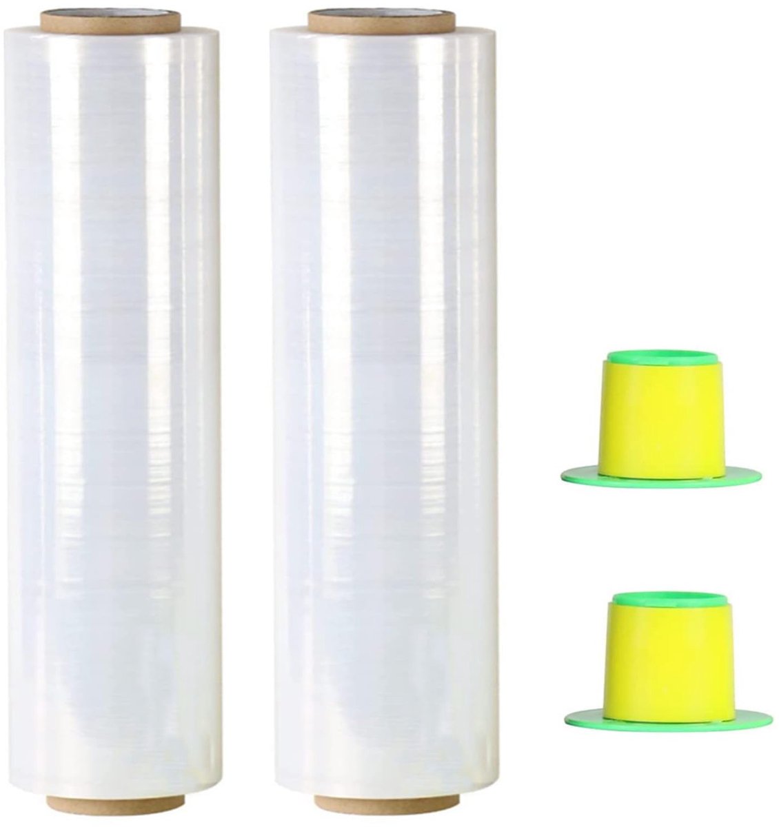 IMPERATORIS® Wikkelfolie Mini - Handwikkelfolie - Stretchfolie - Voor Bundelen en Verpakken - Bescherming tegen Stof - 400mm x 250m - 2 stuks
