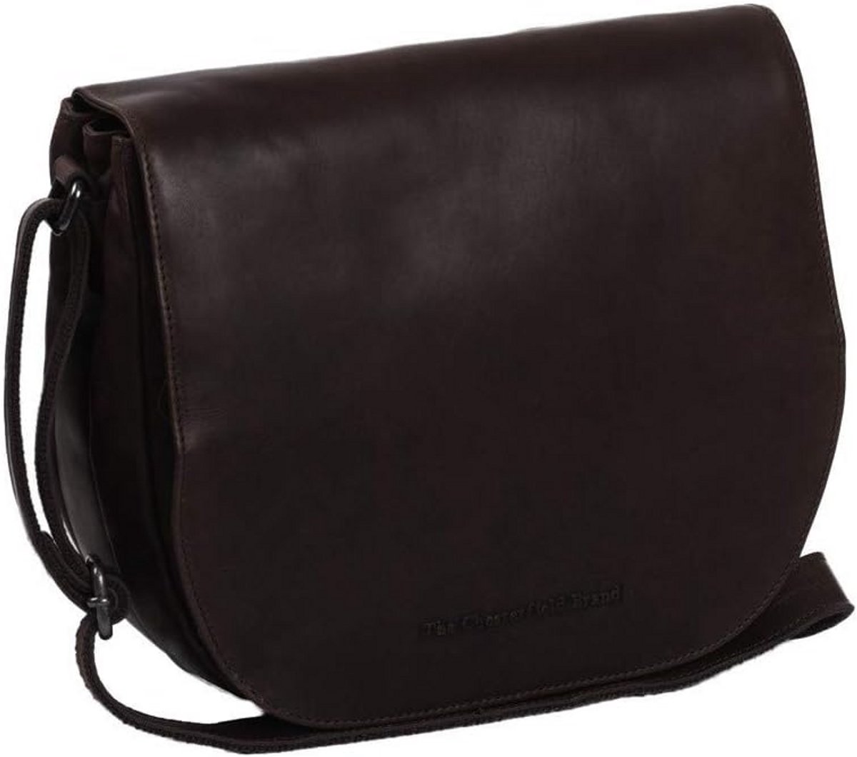 Leren Schoudertas voor Dames 26 cm - Verstelbare Band, Bruin