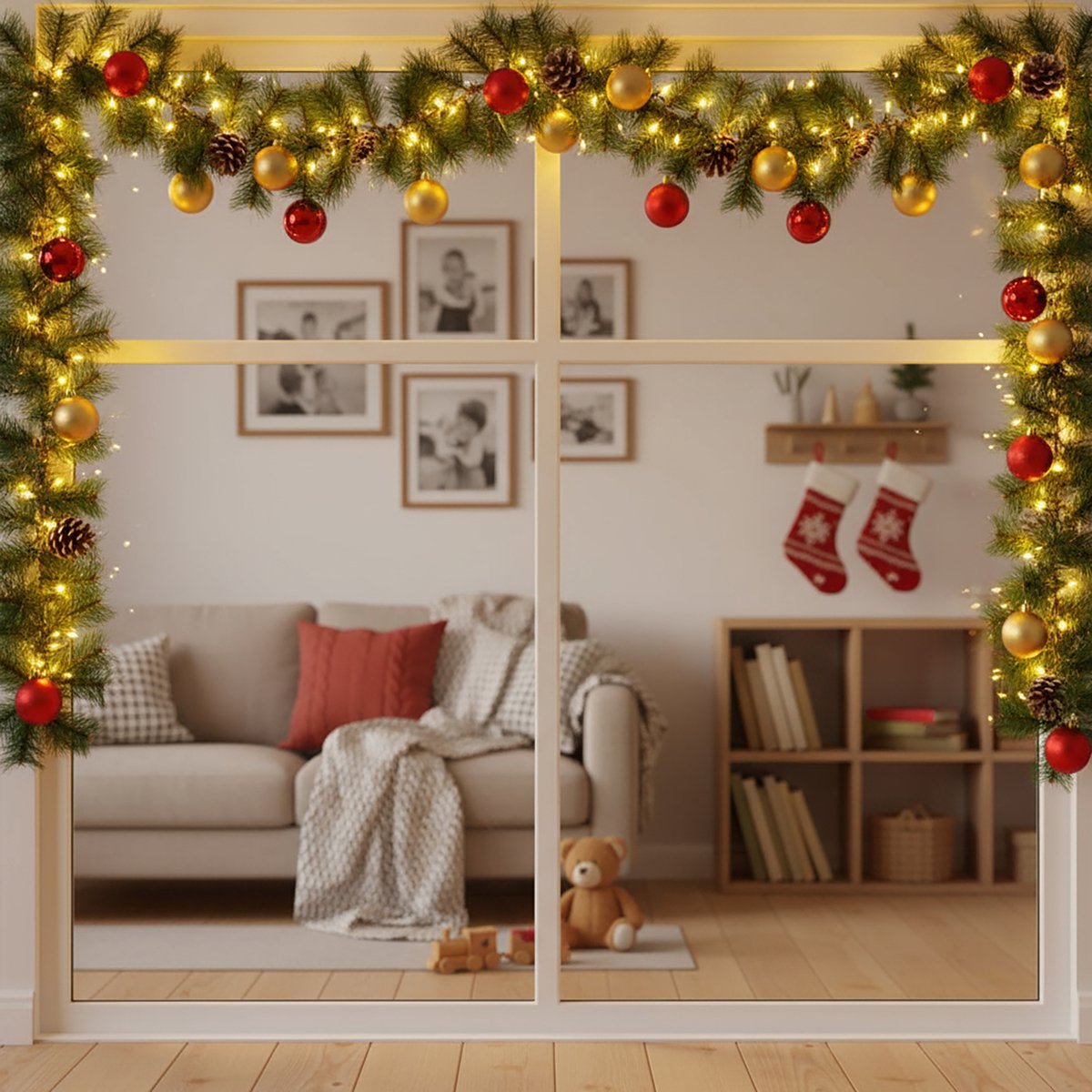 Dennenslinger – Kunstdennen – Groen – Vol En Dicht – Kerstdecoratie – Voor Binnen – 270 Cm – PVC [56451]