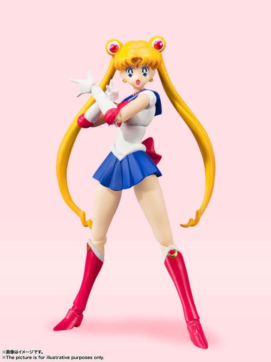 Bandai Tamashii Nations Sailor Moon S.H. Figuarts Action Figure Sailor Moon Animation Color Edition 14 cm Action Figuur