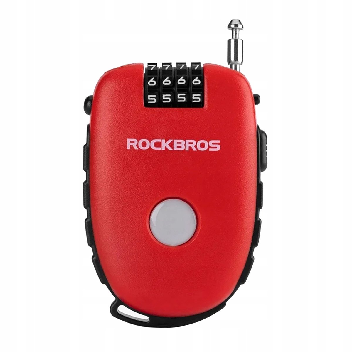 Rockbros Fietsketting Rood - 94cm Staalkabel met 4-cijferige code
