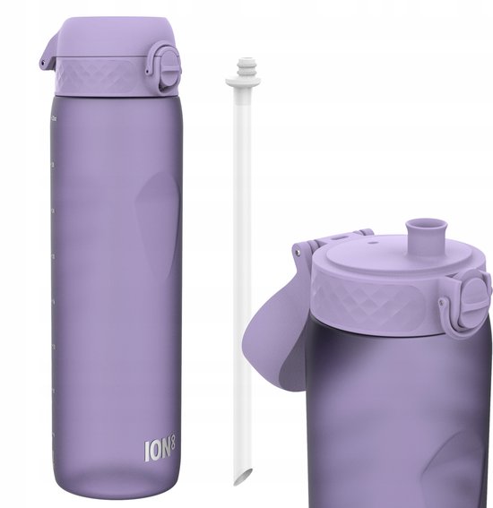 Foto: Ion8 sportfles met mond en rietje 1l bpa vrij