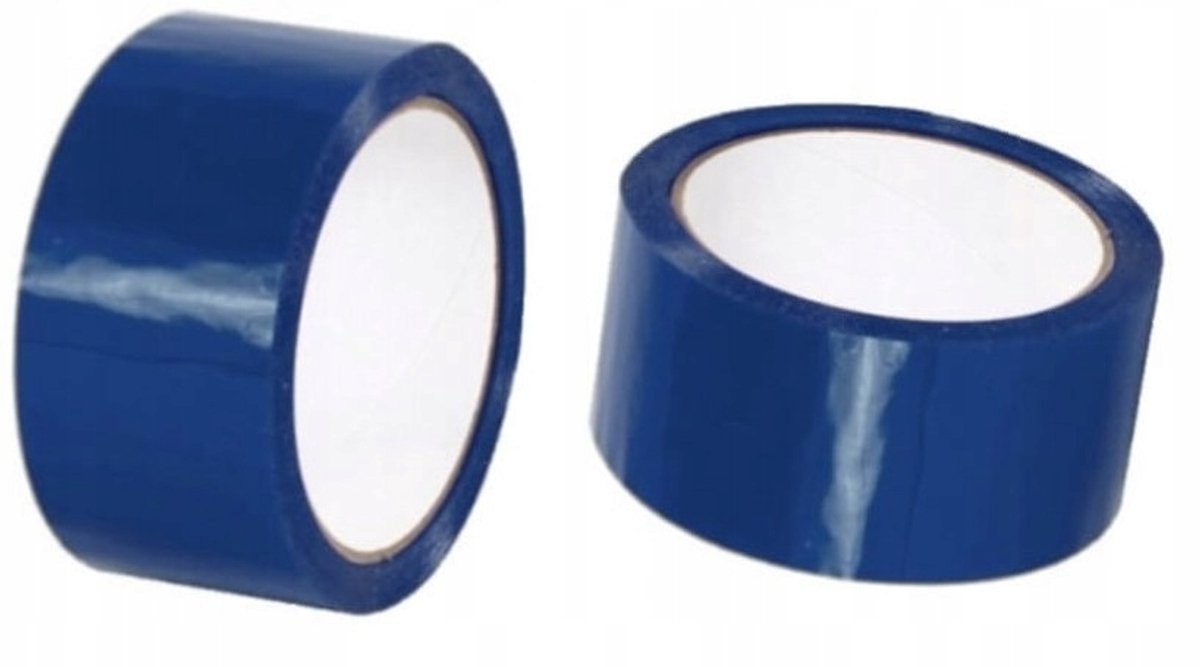 Blauwe Pakkingstape 48mm/66y - Sterke Rubber Kleefkracht