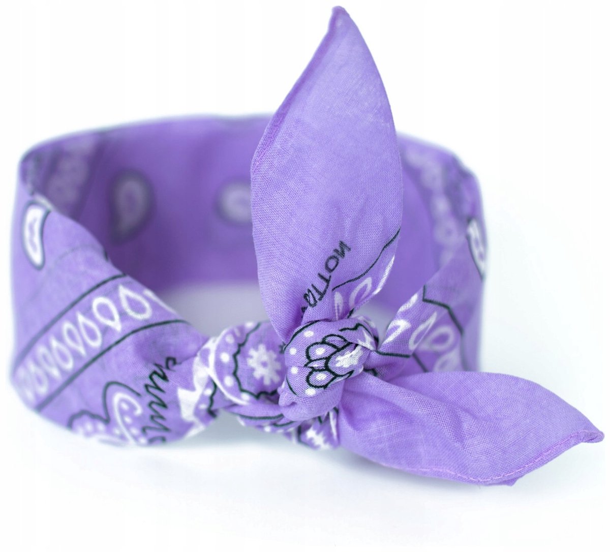 Bandana Classic Rebel Lavendel - Katoenen Hoofddoek en Nekband
