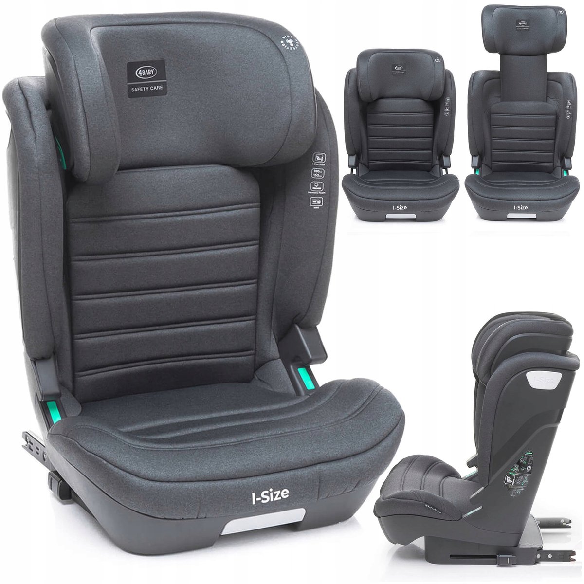 4Baby APP-FIX i-Size Autostoel 15-36kg ISOFIX 100-150cm