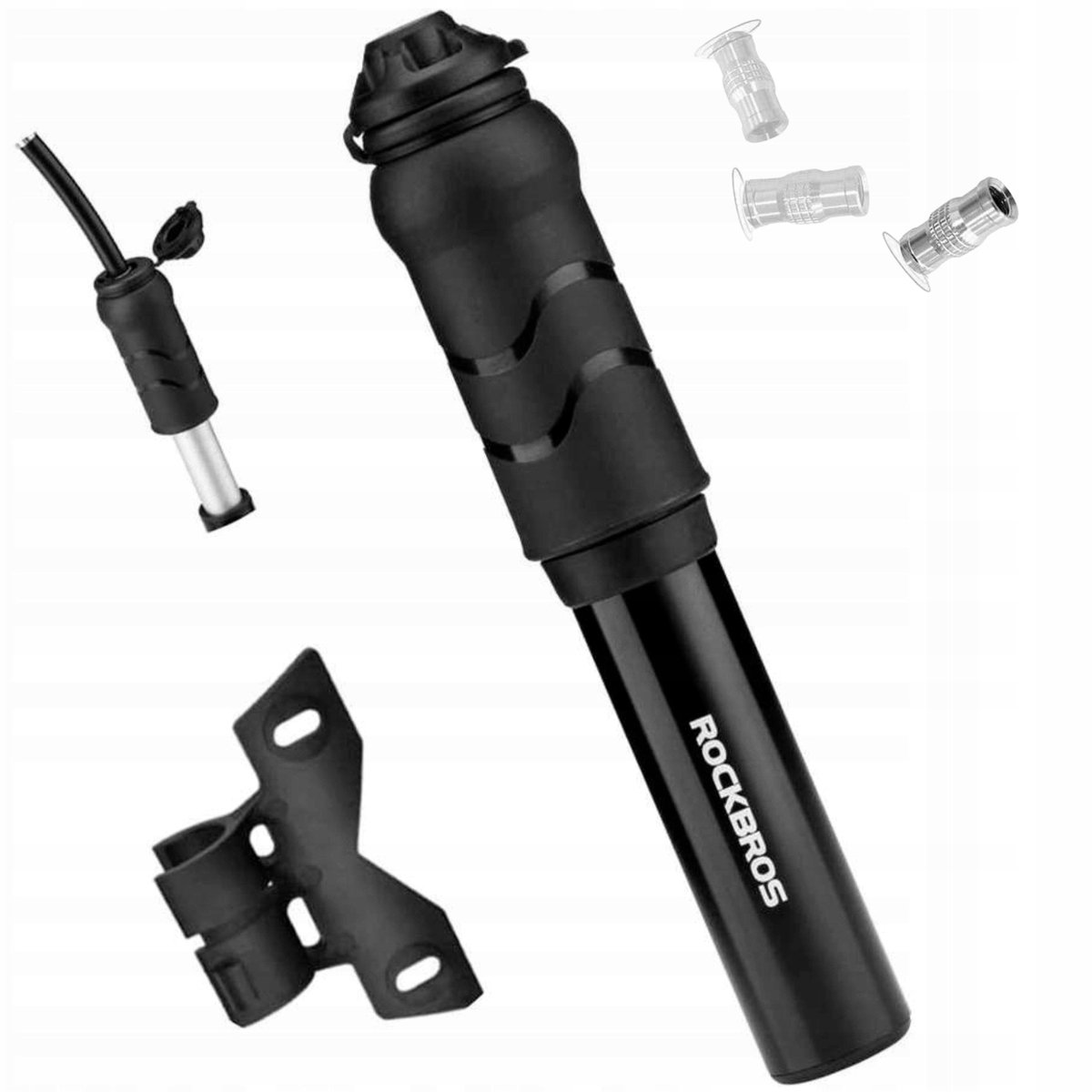 Rockbros Mini Fietspomp Aluminium - Presta & Schrader - 100 PSI