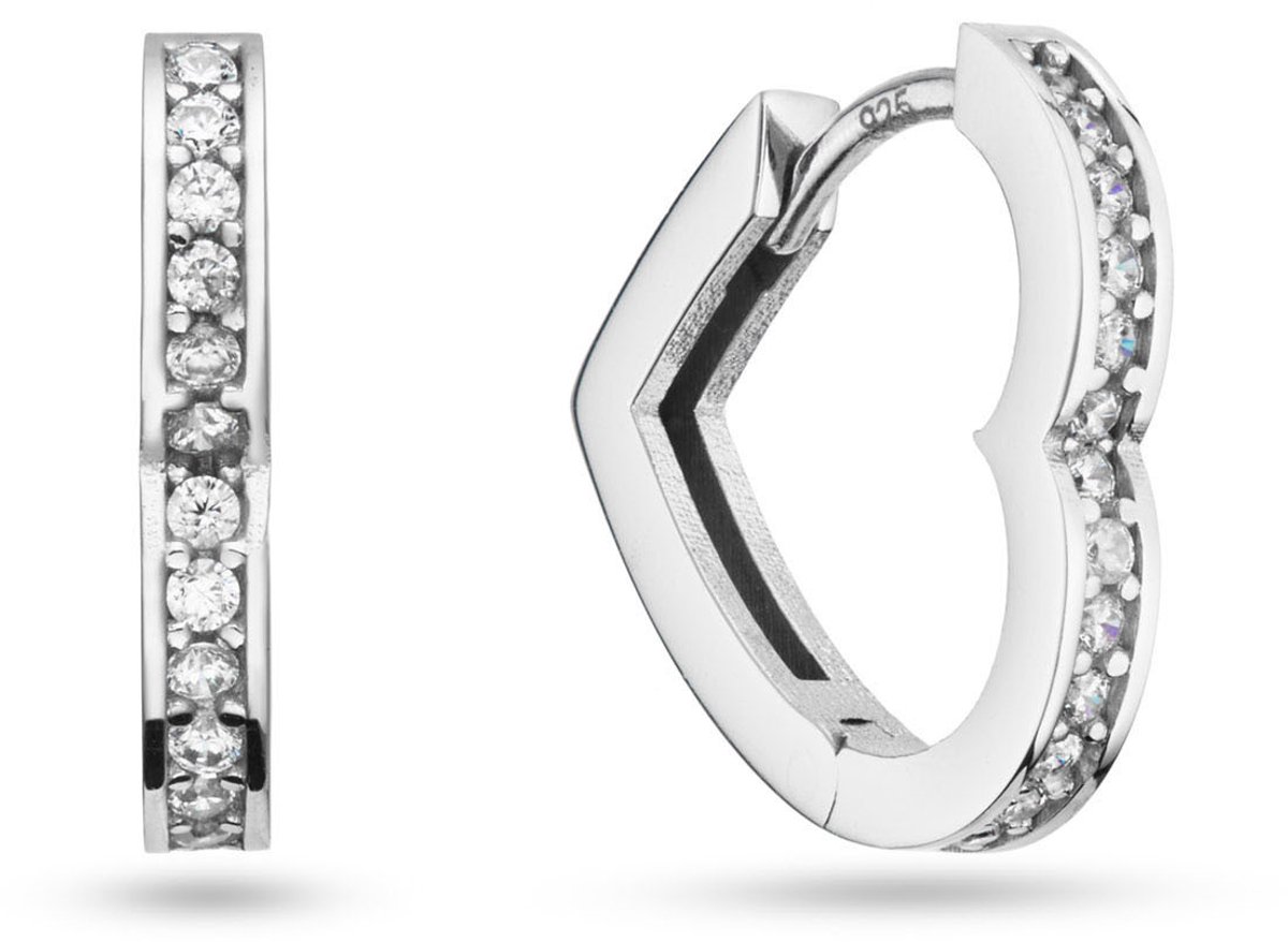 Klapoorringen Hart CZ S 925RD