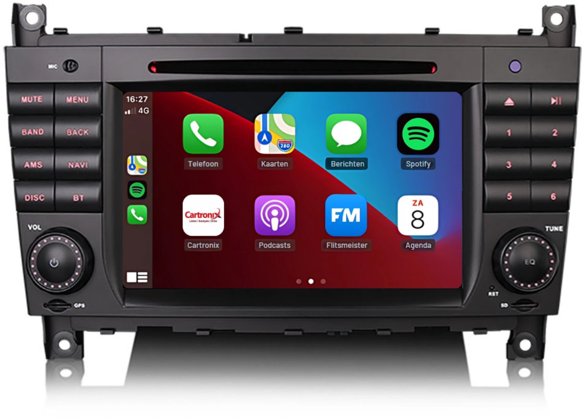 Mercedes C-Klasse CLC CLK inbouwnavigatie | CarPlay | W203 | W209