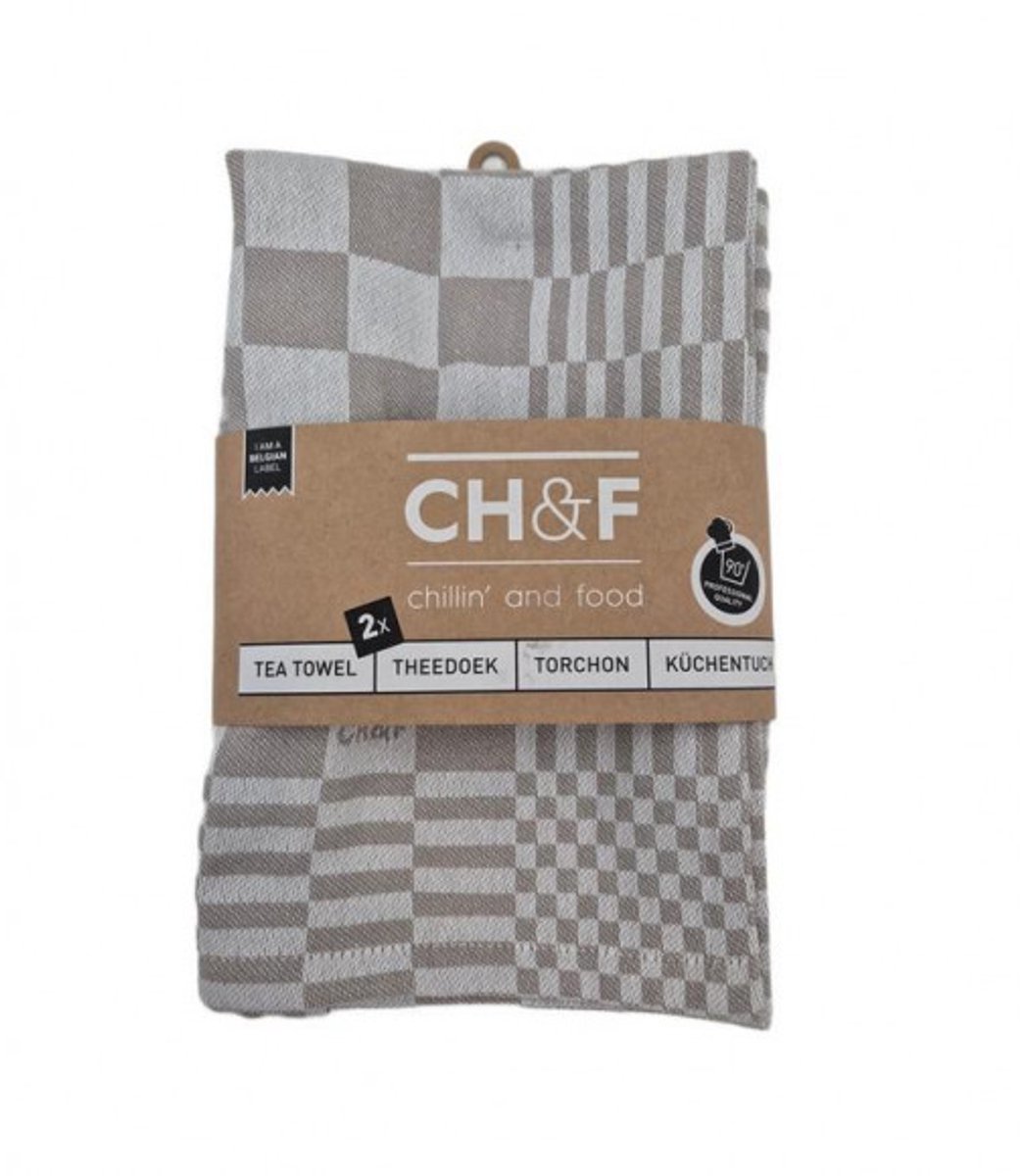 CH&F CHEF - theedoek - 50x70cm- MAISONELLE OAT
