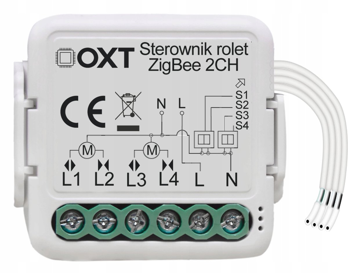 OXT Mini Zigbee Rolgordijn Module 2 Kanaals TUYA