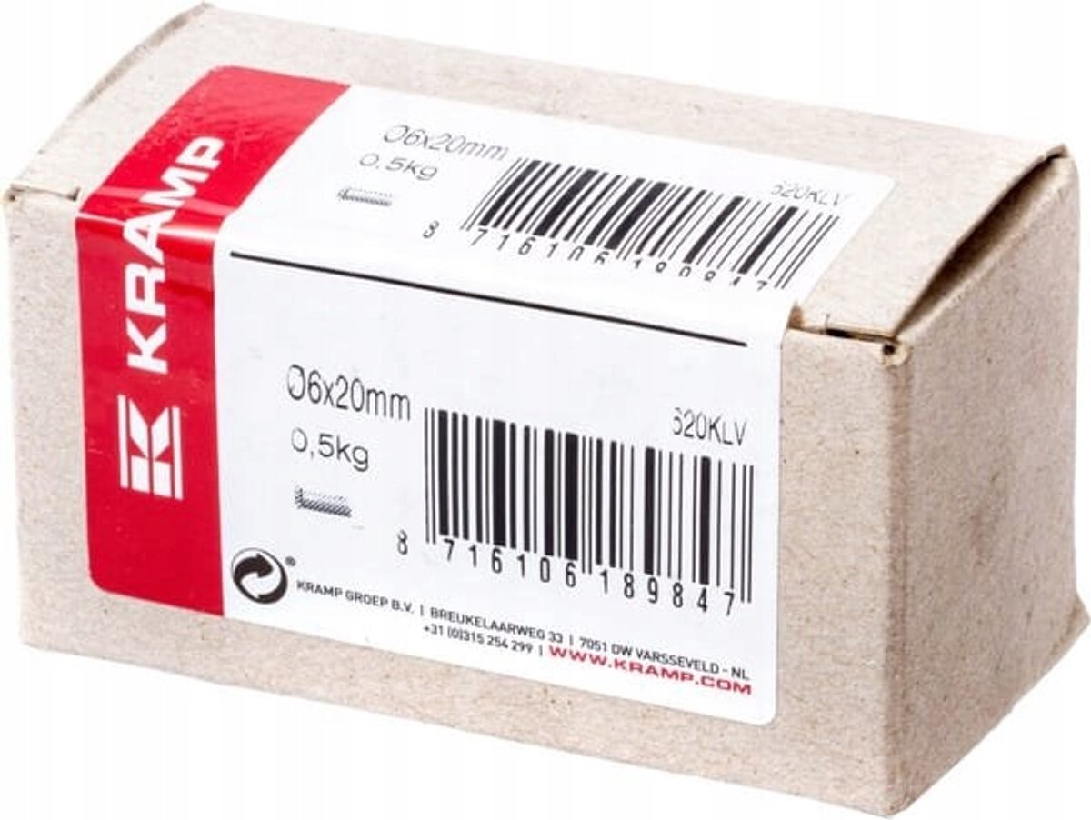 Kramp Klinknagels Metaal 6x20mm - 0,5kg