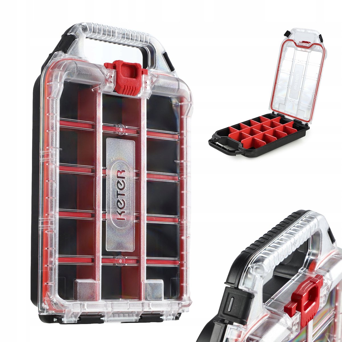 Keter Stack'N'Roll Organizer Gereedschapskist 7,3L - 15 Vakken