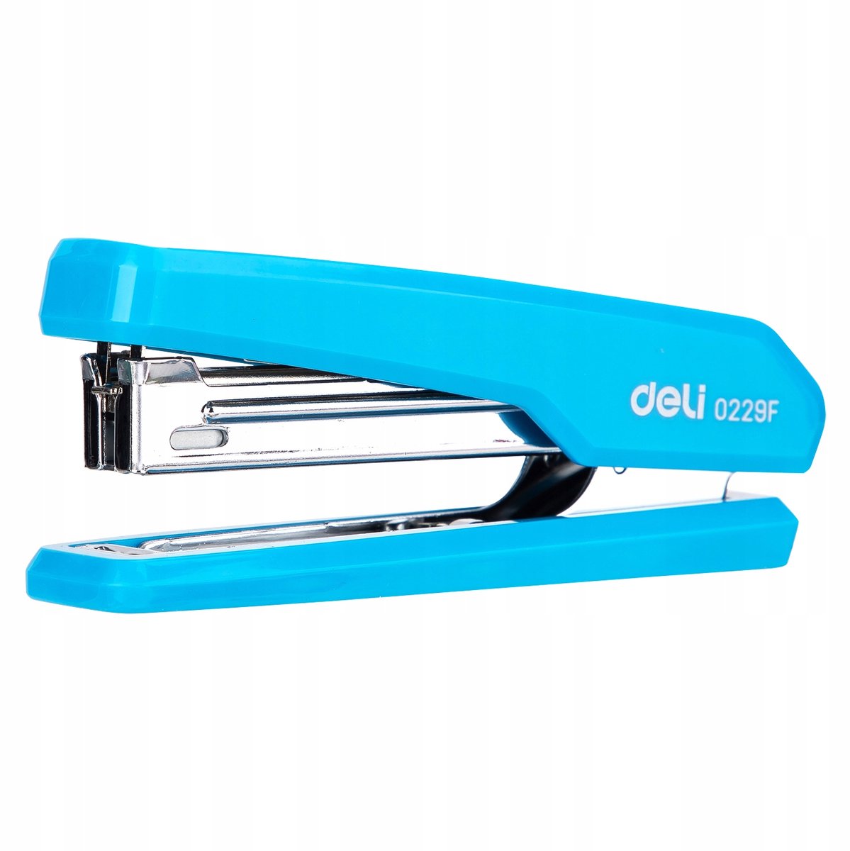 Deli nietmachine blauw, 15 vel, antislip, nietjes 10