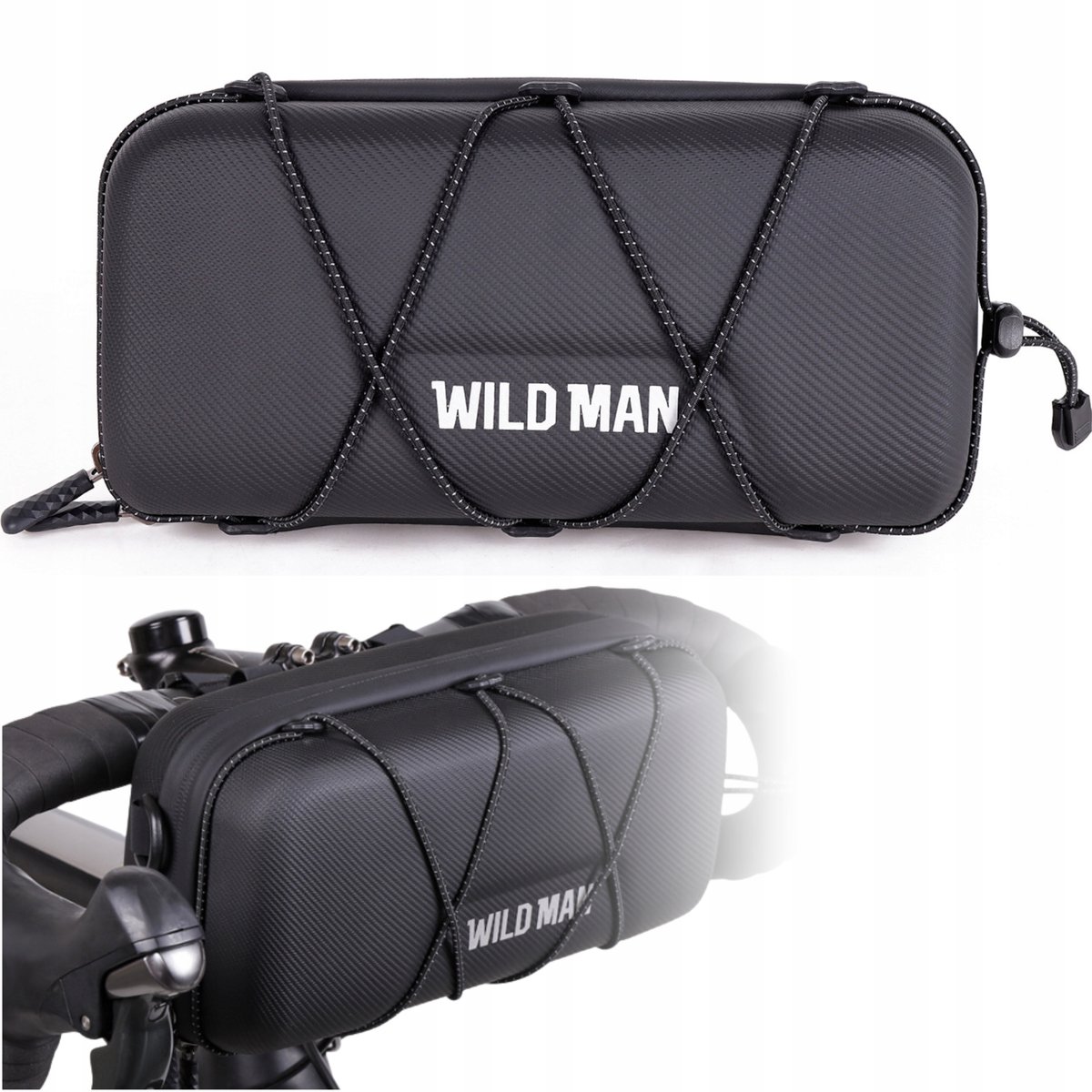 Wild Man Fietsstuurtas Waterdicht met Band & Cover