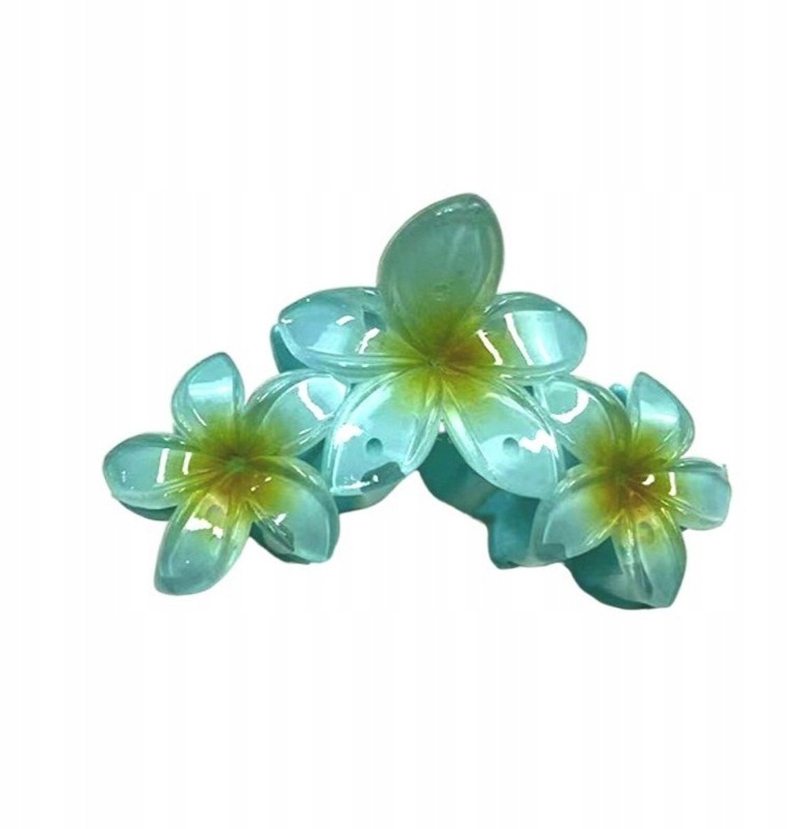 XL Haarclip Bloemenprint Blauw - Stijlvol en Functioneel
