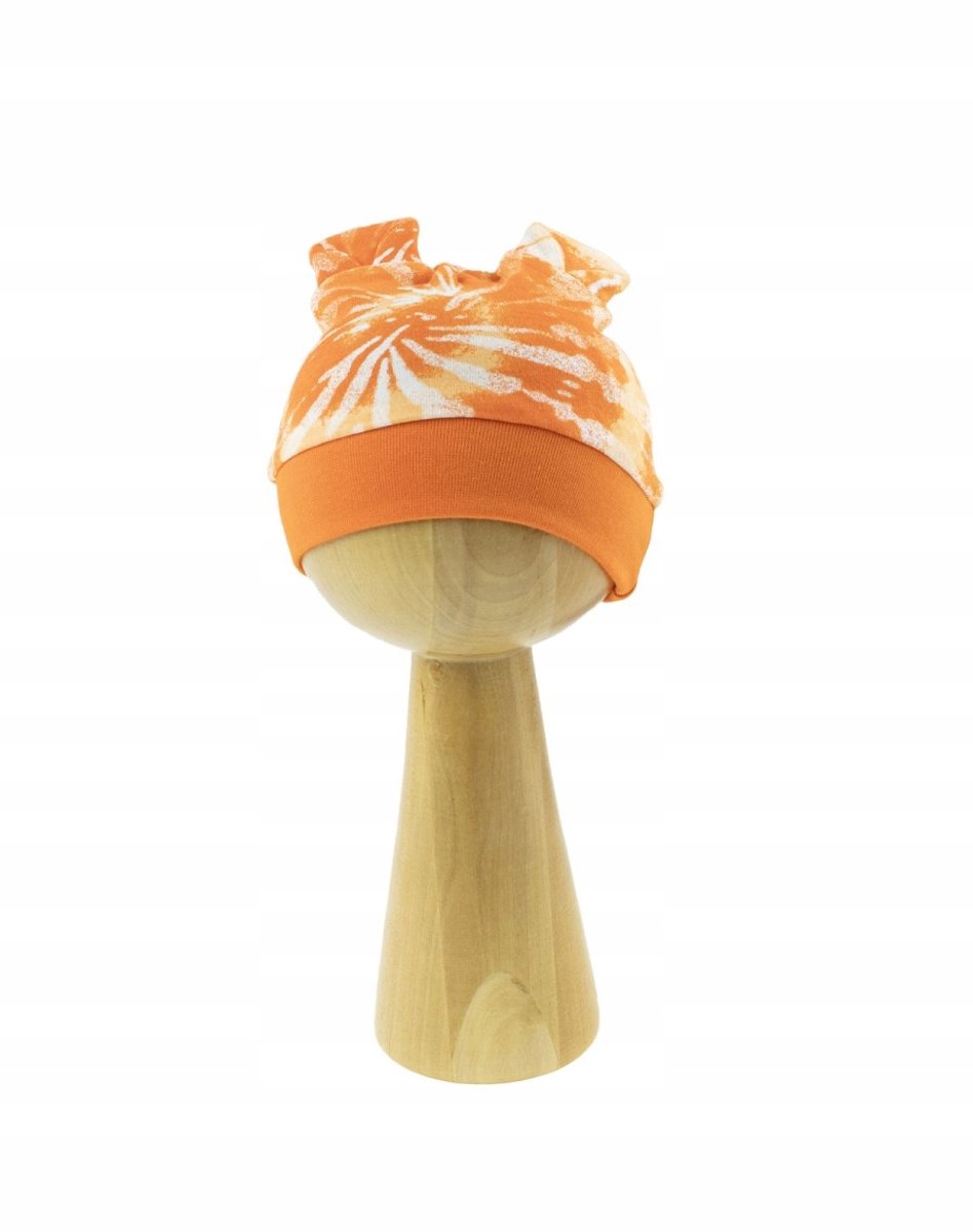 Nicol Baby Muts Oranje Tie-Dye Katoen Maat 62