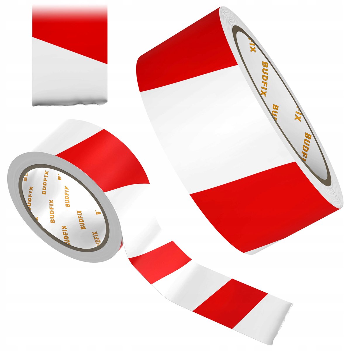 Wit-Rode Reflecterende Tape 50mm x 5m - Veiligheid & Zichtbaarheid