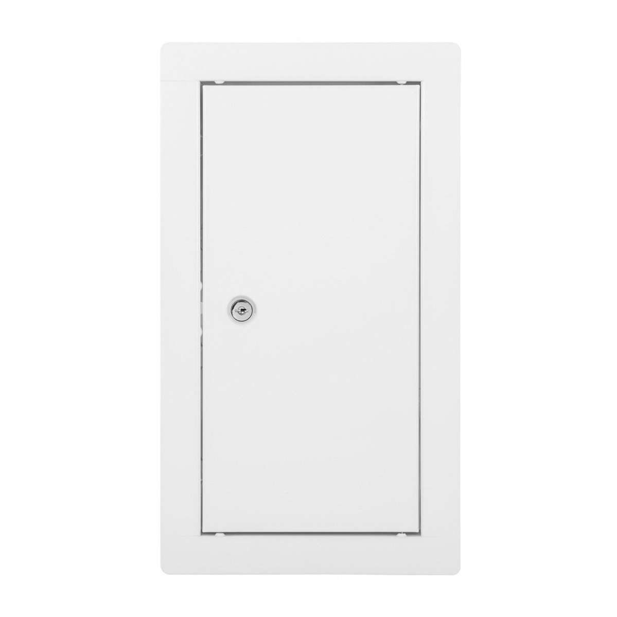Witte Metalen Inspectieluik 15x30 cm met Sleuf