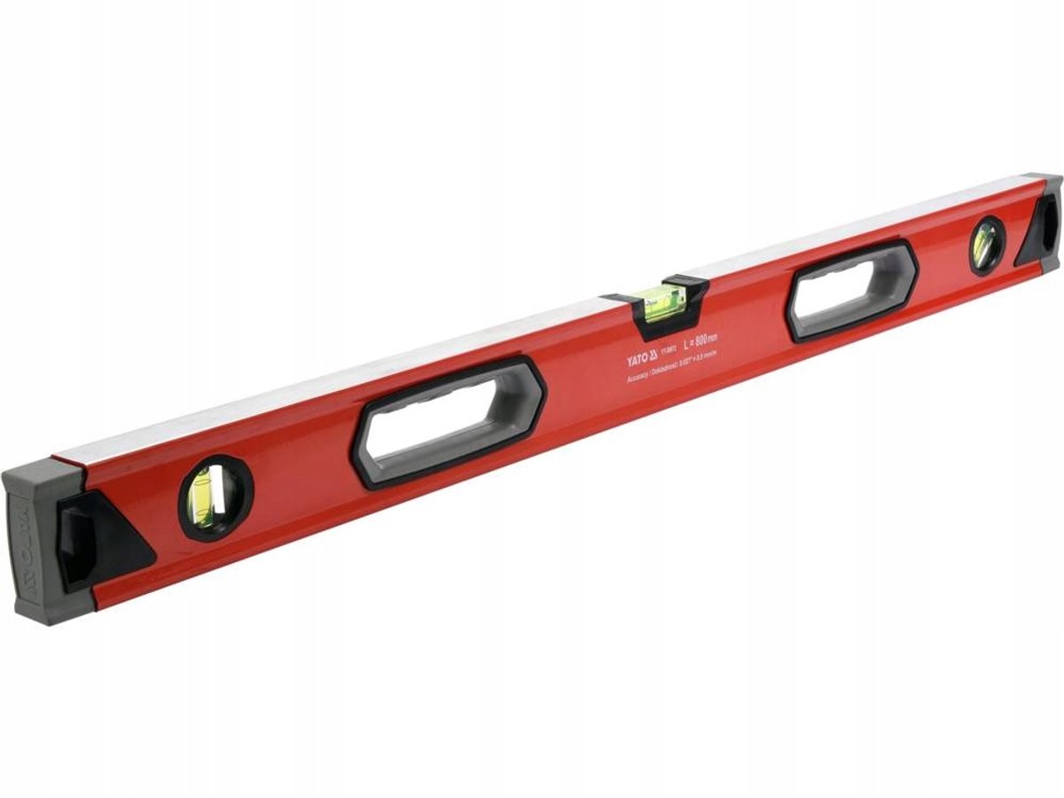 Waterpas Aluminium 800 mm met 3 Libellen