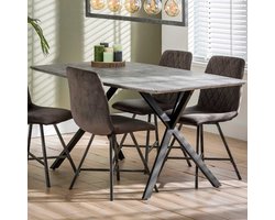 Eetkamertafel Alec 160x90 - beton