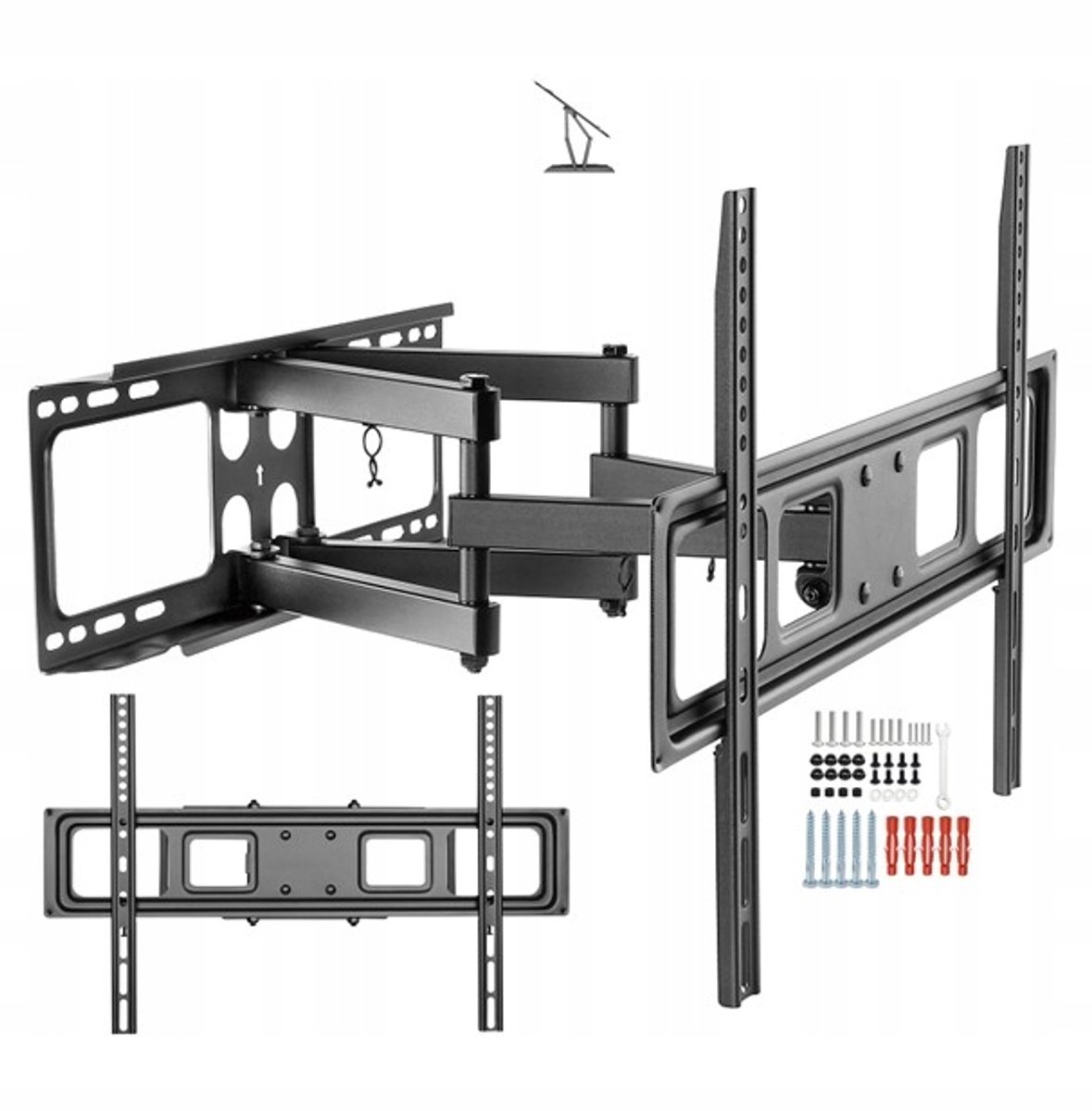 Draaibare TV Muurbeugel voor 55-inch Hitachi TV - Sterk & Stabiel