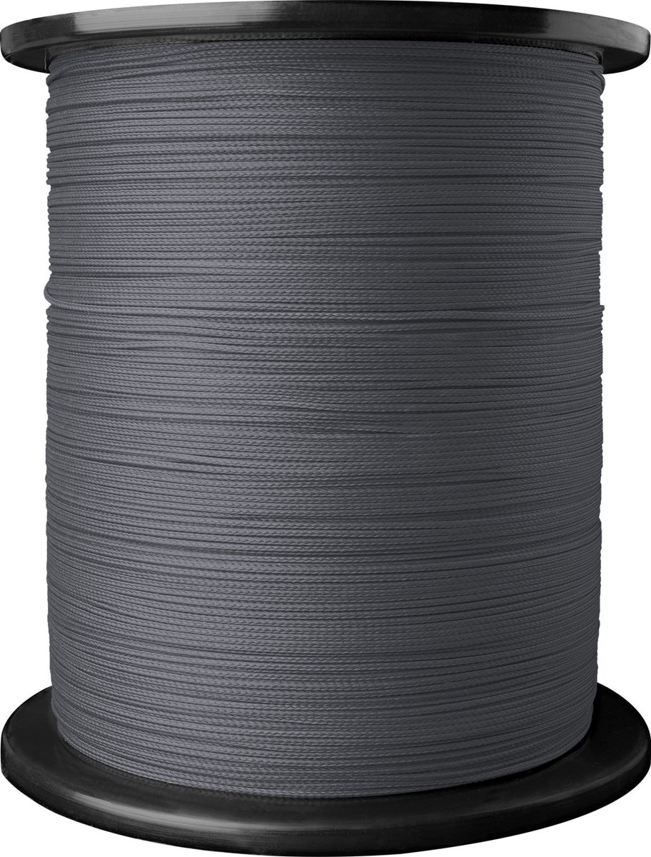 Ariadna Hektor 1,2 mm Gewaxt Polyester Garen - 500m Grijs