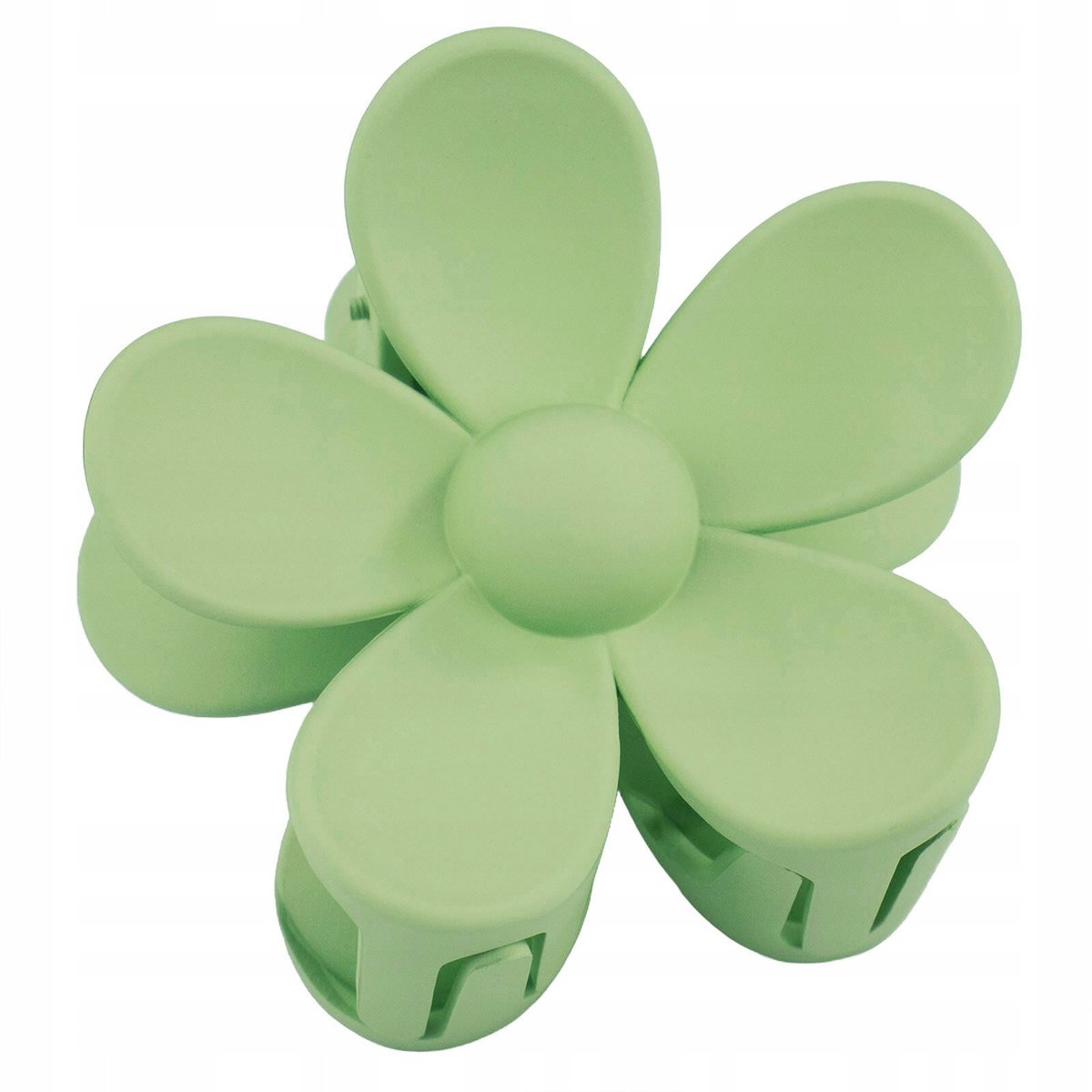 Grote Matte Haarclip met Bloem - Stijlvolle Klem