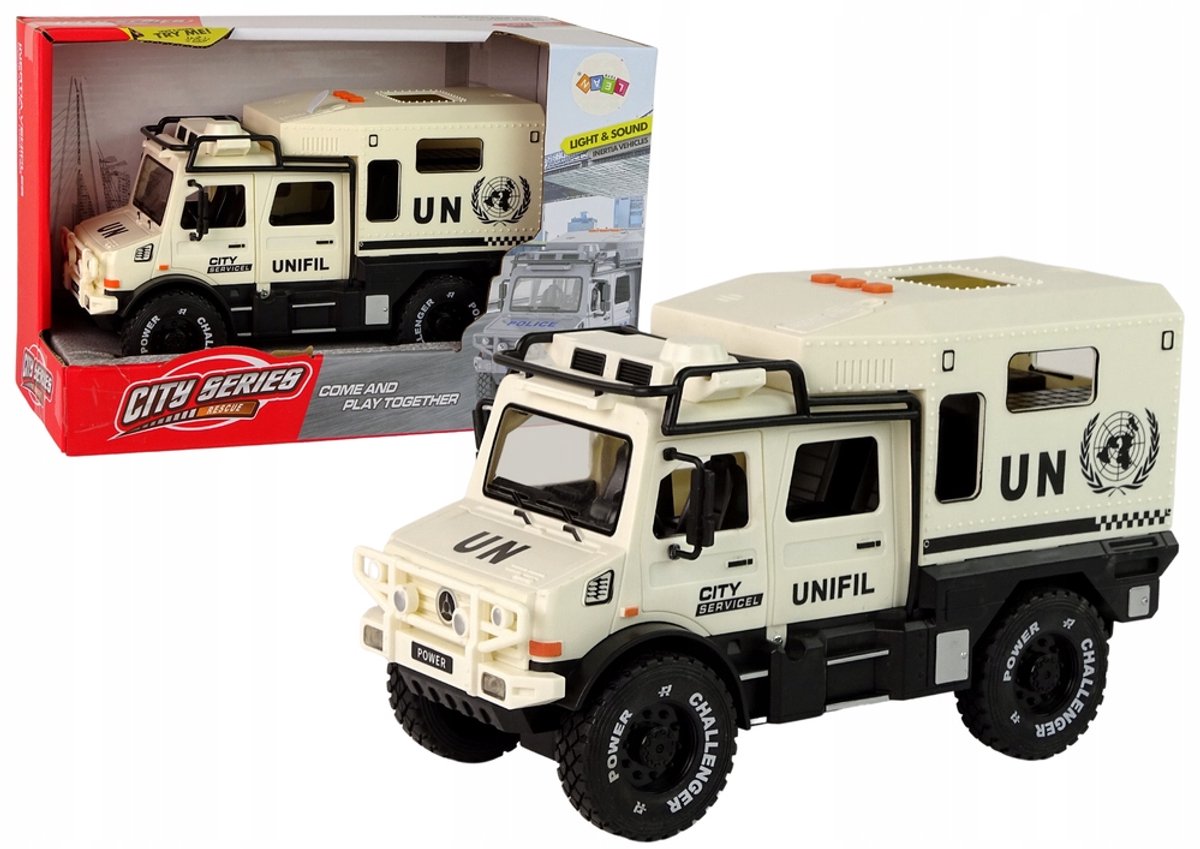 Terreinwagen City Service Beige deurgeluidslicht - UNI
