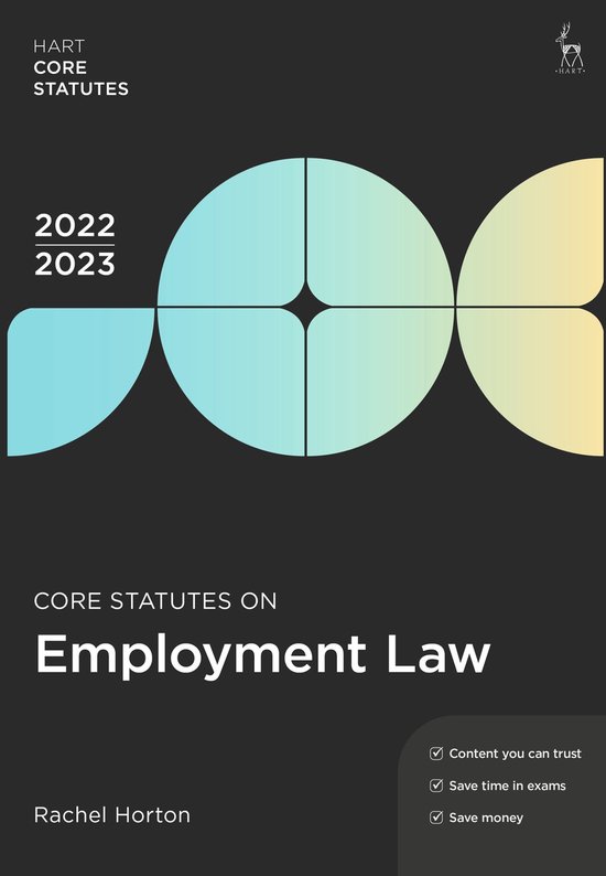 Hart Core Statutes - Core Statutes on Employment Law 2022-23 - cover