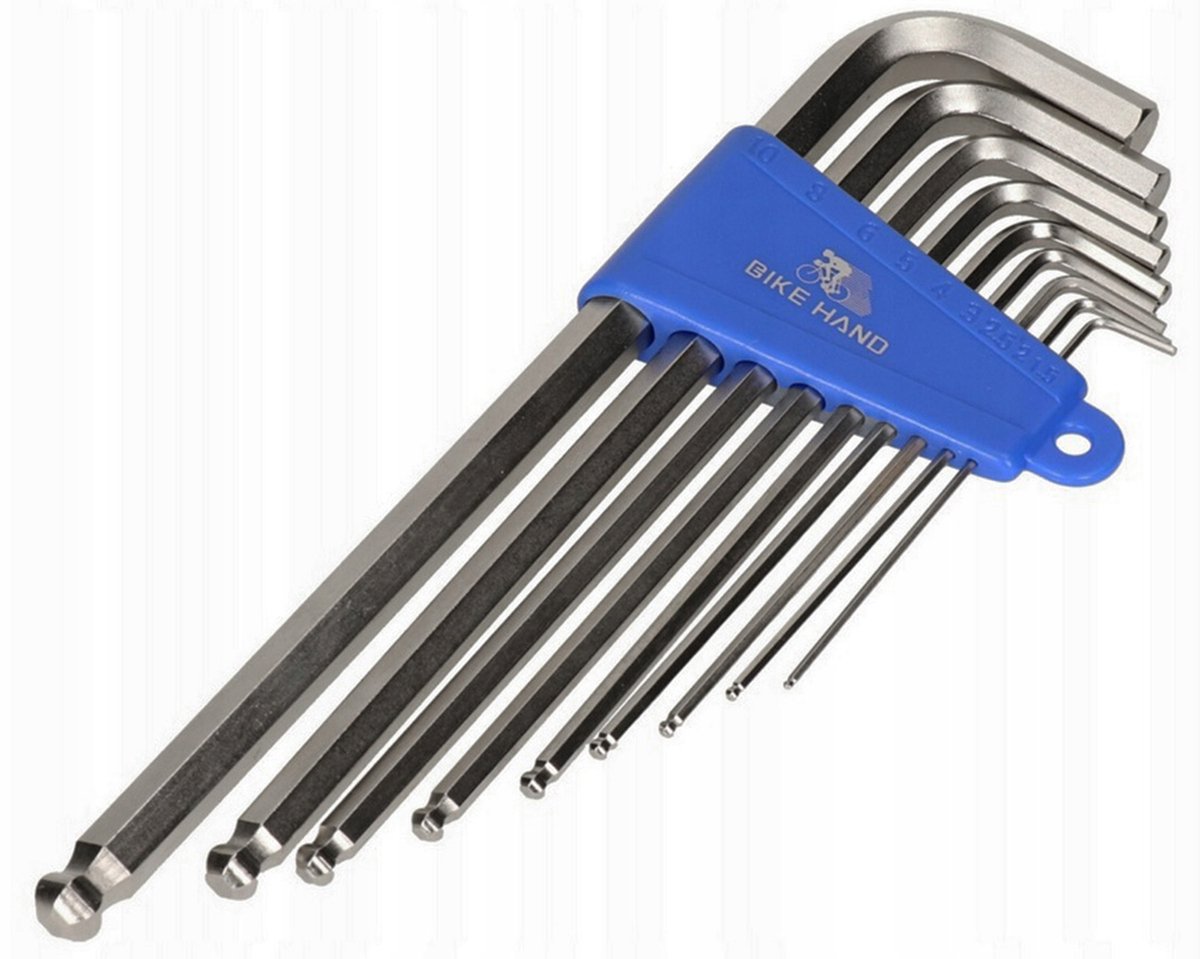 9-delige Inbussleutelset 1-10mm - Staal