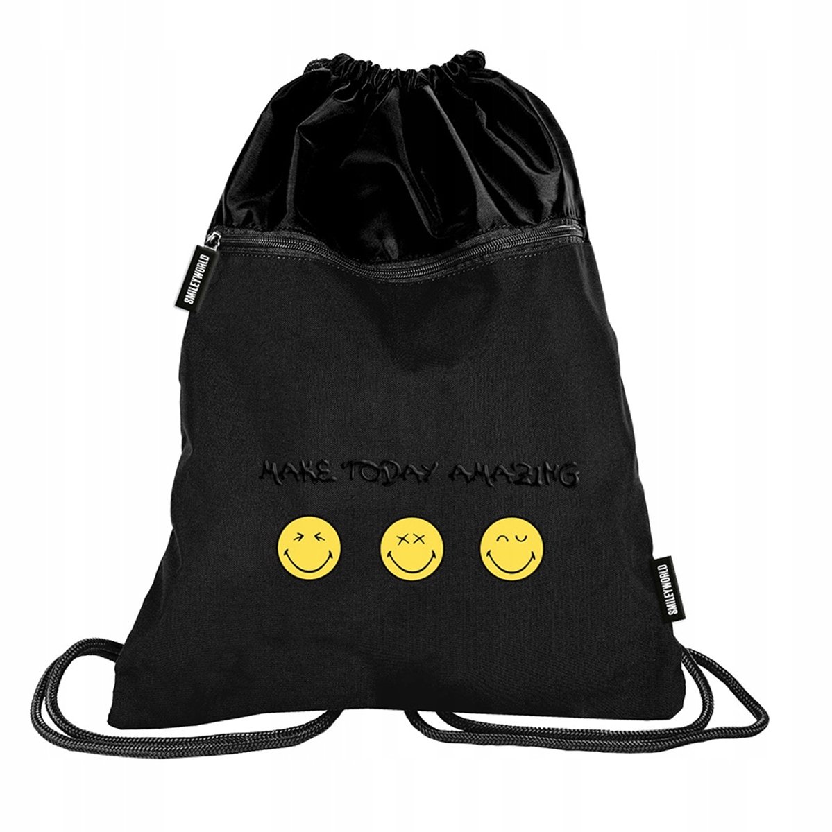 BeUniq SmileyWorld Premium Gymtas/Schönentas met Smiley's - 46x37cm