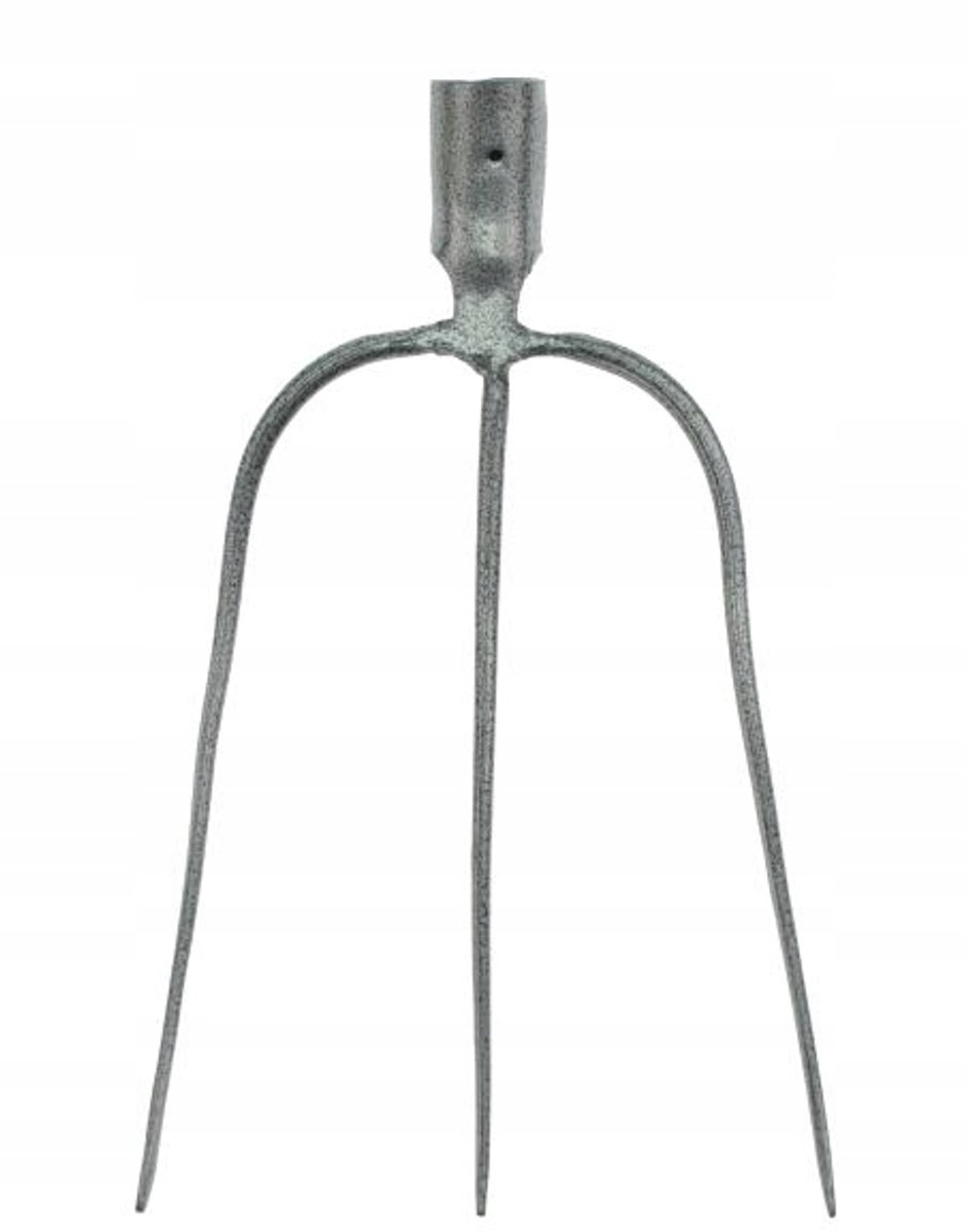 Stevige 3-tandige tuinvork, gehard metaal, 40 cm