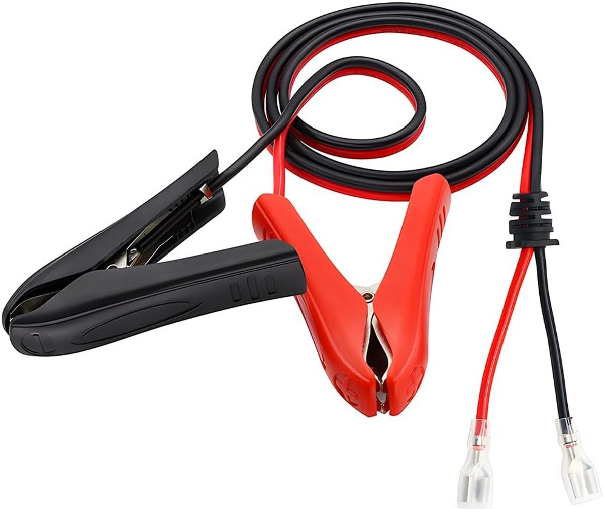 Accukabel met Krokodillenklemmen 1m voor 12V en 24V Batterijstarten