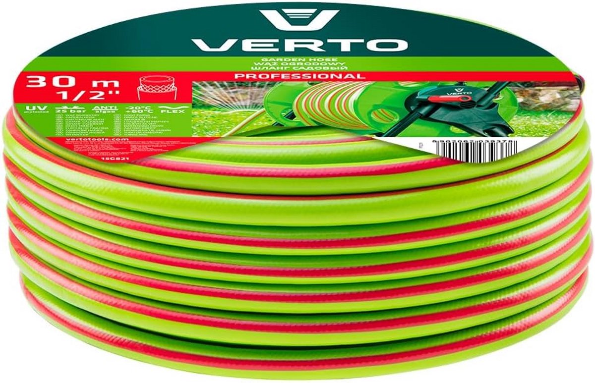 Professionele 30 meter 1/2 inch Tuinslang - UV-bestendig en Flexibel