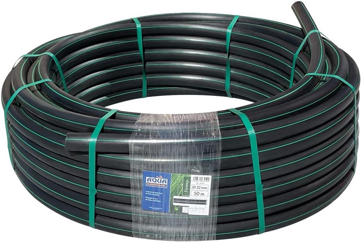 Zwarte Spoelslang voor Tuinirrigatie 32 mm x 5 Meter