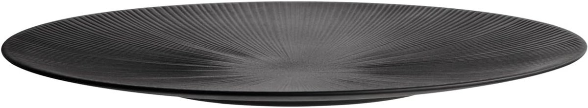 Grote Ronde Serveerschaal Melamine Zwart Ø 50 cm