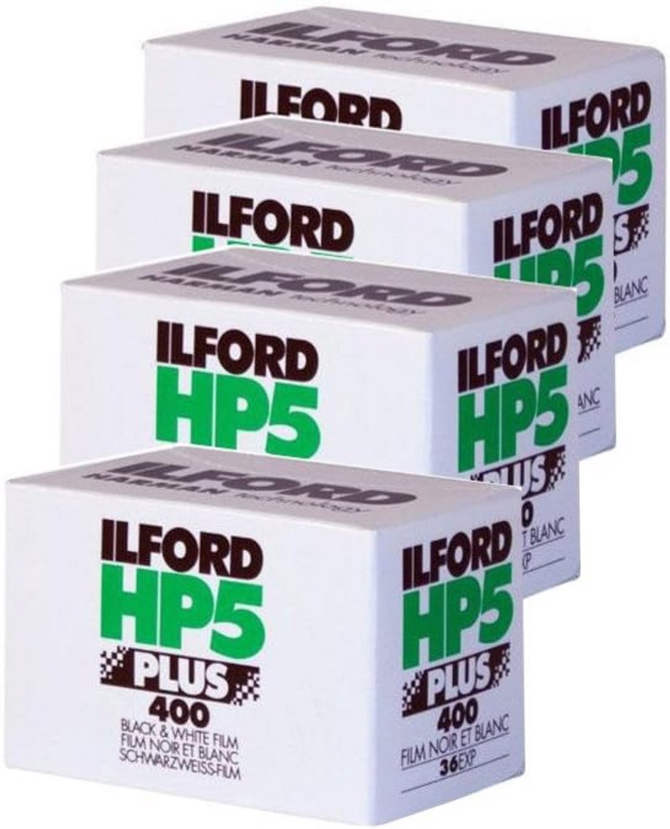 Zwart-wit film rolletjes 35mm ISO 400 voor fotografie (4-pack)