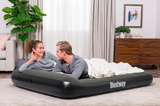 Comfortabel Tweepersoons Luchtbed met Kussen voor Kamperen en Tuin van Comfortabel. — afbeelding 3