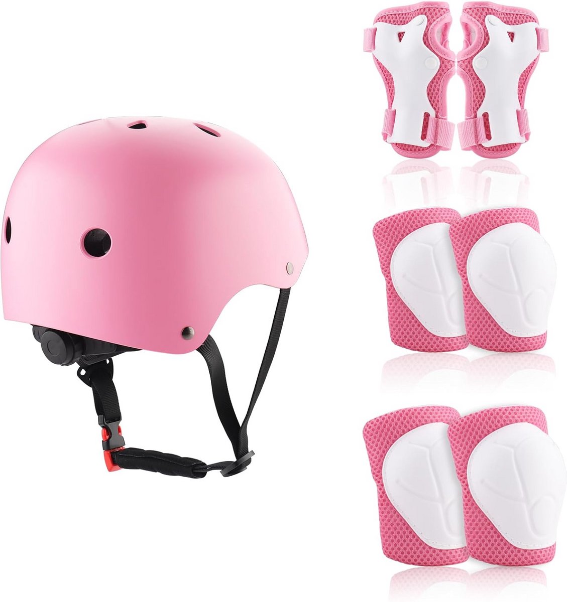 Compleet Kinder Beschermingsset met Helm, Knie- en Elleboogbeschermers voor Fietsen en Skaten