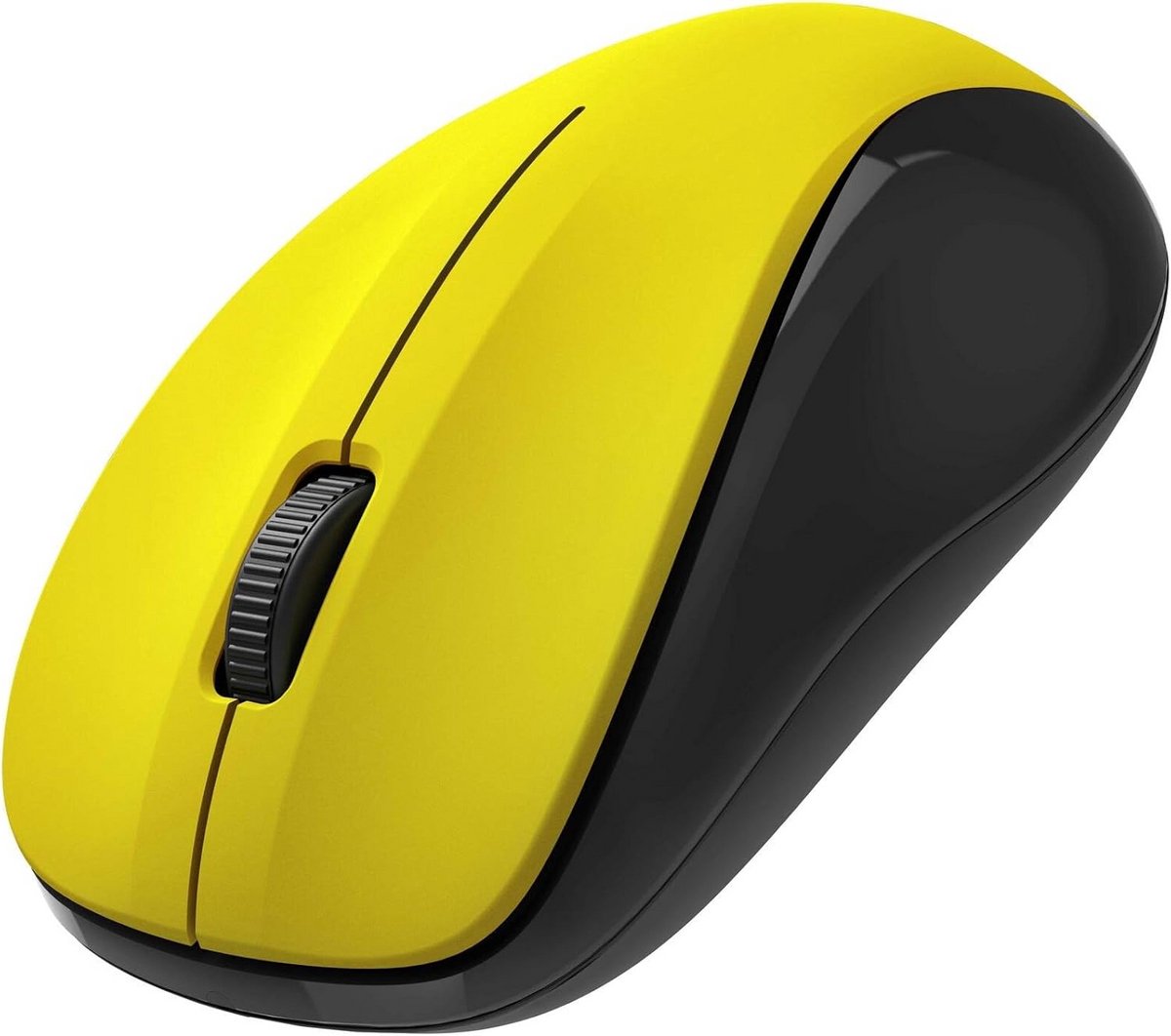 Draadloze Muis Geel - Optisch, Stil & USB voor Laptop, PC en Notebook