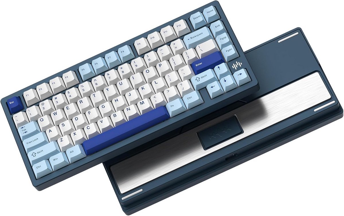 75% Mechanisch Gaming Toetsenbord Aluminium Snel Ontgrendelbaar VIA Tri-Mode Hot Swappable RGB