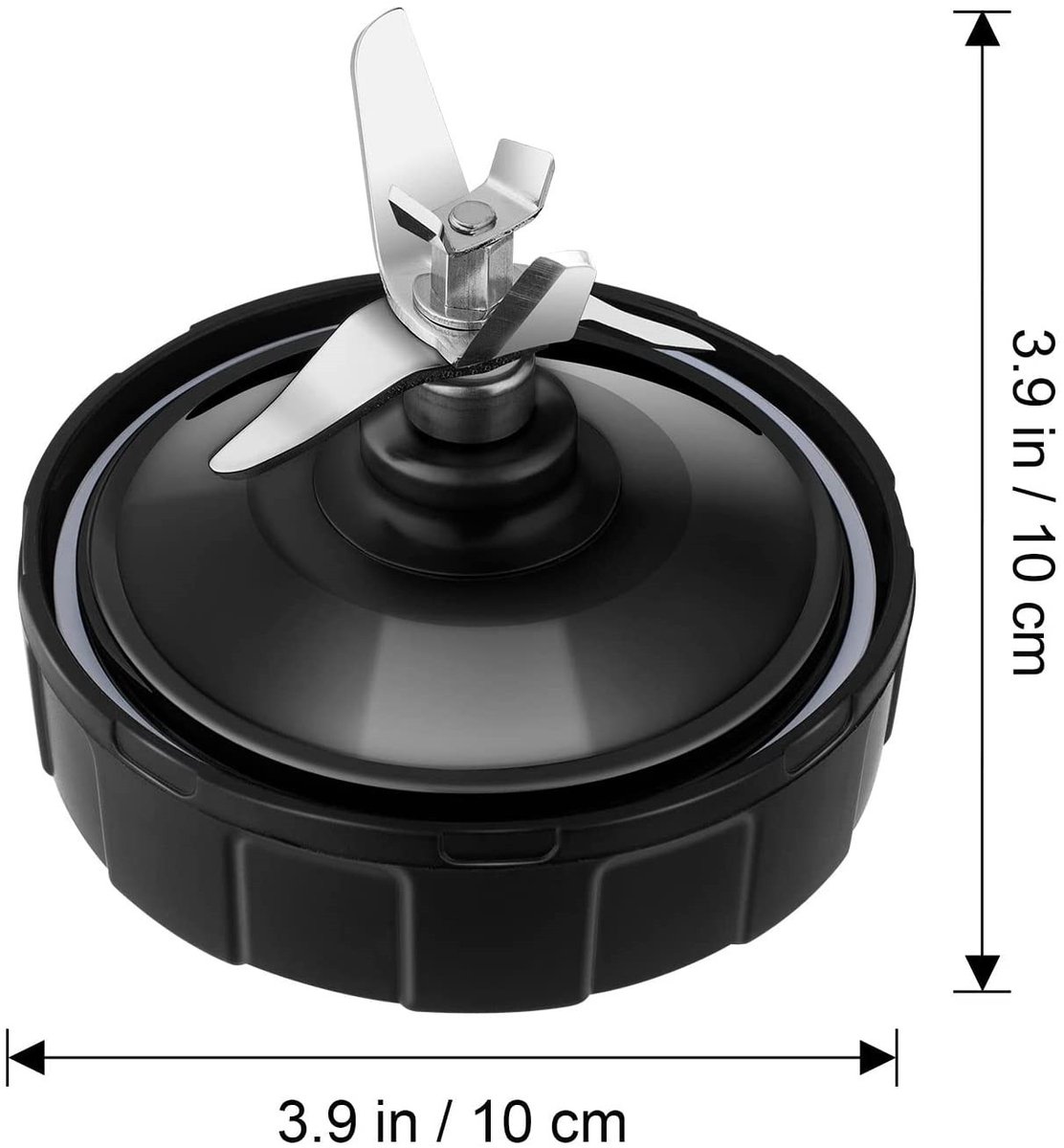 MDUG 2-delige vervangingsset voor blender - Blenderbeker en messen (met buitenkap) - Extractiemessen met 7 vinnen - Geschikt voor Ninja blendermodellen BL2012/BL487A/BL492/BL640/NN100A/NN101/NN102 – foto 6