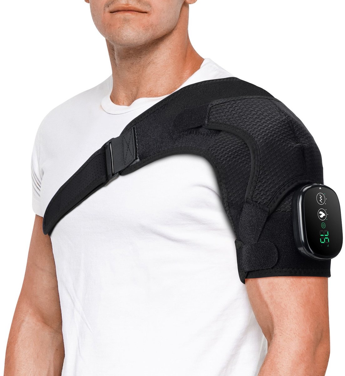 OrangeCart Draadloos Schouderverwarmingskussen met Massage - OrangeCart - €46,79