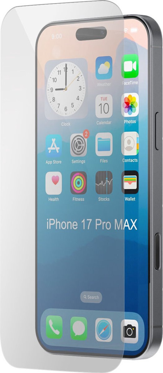 Mobiparts Screenprotector geschikt voor Apple iPhone 17 Pro Max Glazen | Mobiparts Screenprotector - Case Friendly