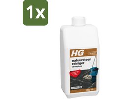1 x HG Natuursteenreiniger Streeploos 1 liter - Natuursteen Reinigen - Hoogglans Vloeren Reinigen - Streeploze Reiniger - Natuursteen Vloer Reinigen - Marmer Reinigen