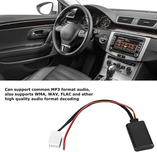 Bluetooth AUX Adapter 12V voor Auto Radio's MCD RNS 510 RCD (200 t/m ...
