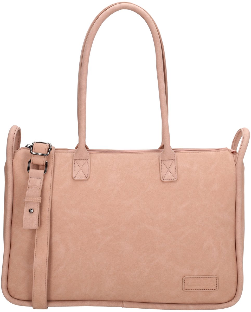 Zebra Trends Mia Laptoptas 15,6 inch - Laptopvak - Werktas - Schooltas - Dames - Oudroze