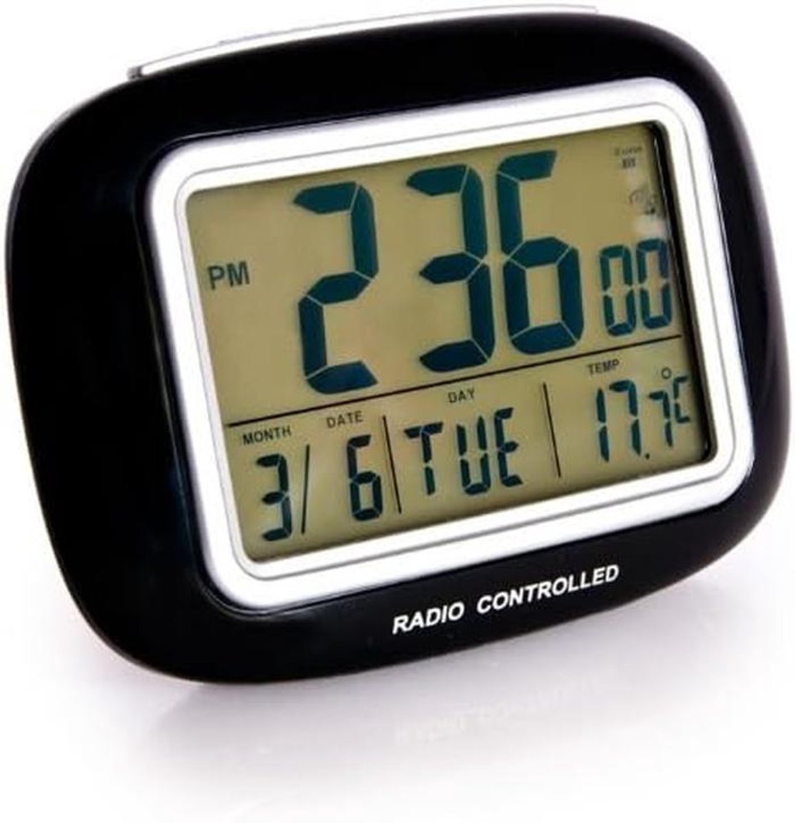Digitale wekker met thermometer en datumweergave