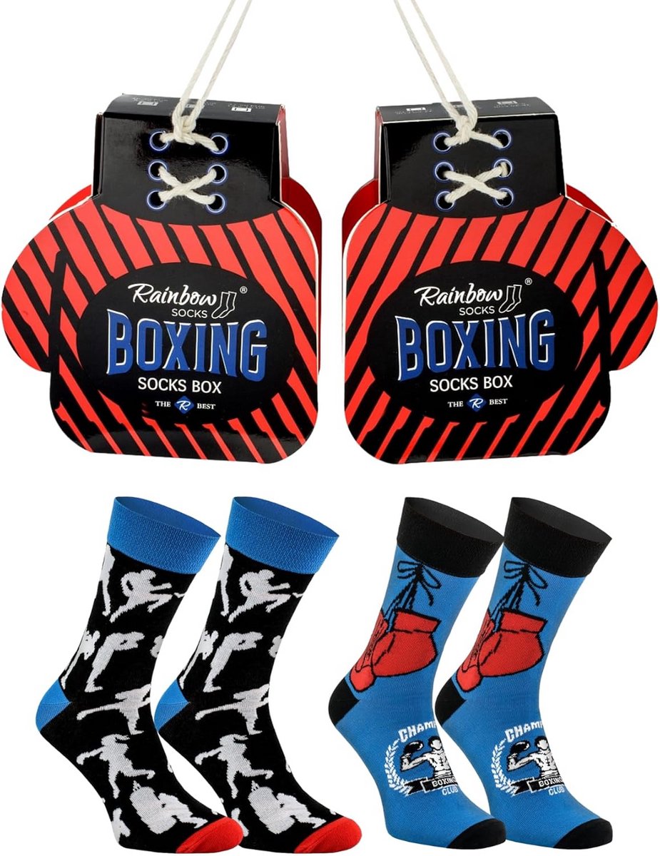 Grappige Bokshandschoenen Sokken - Cadeau voor Vechtsporters en Boksfans