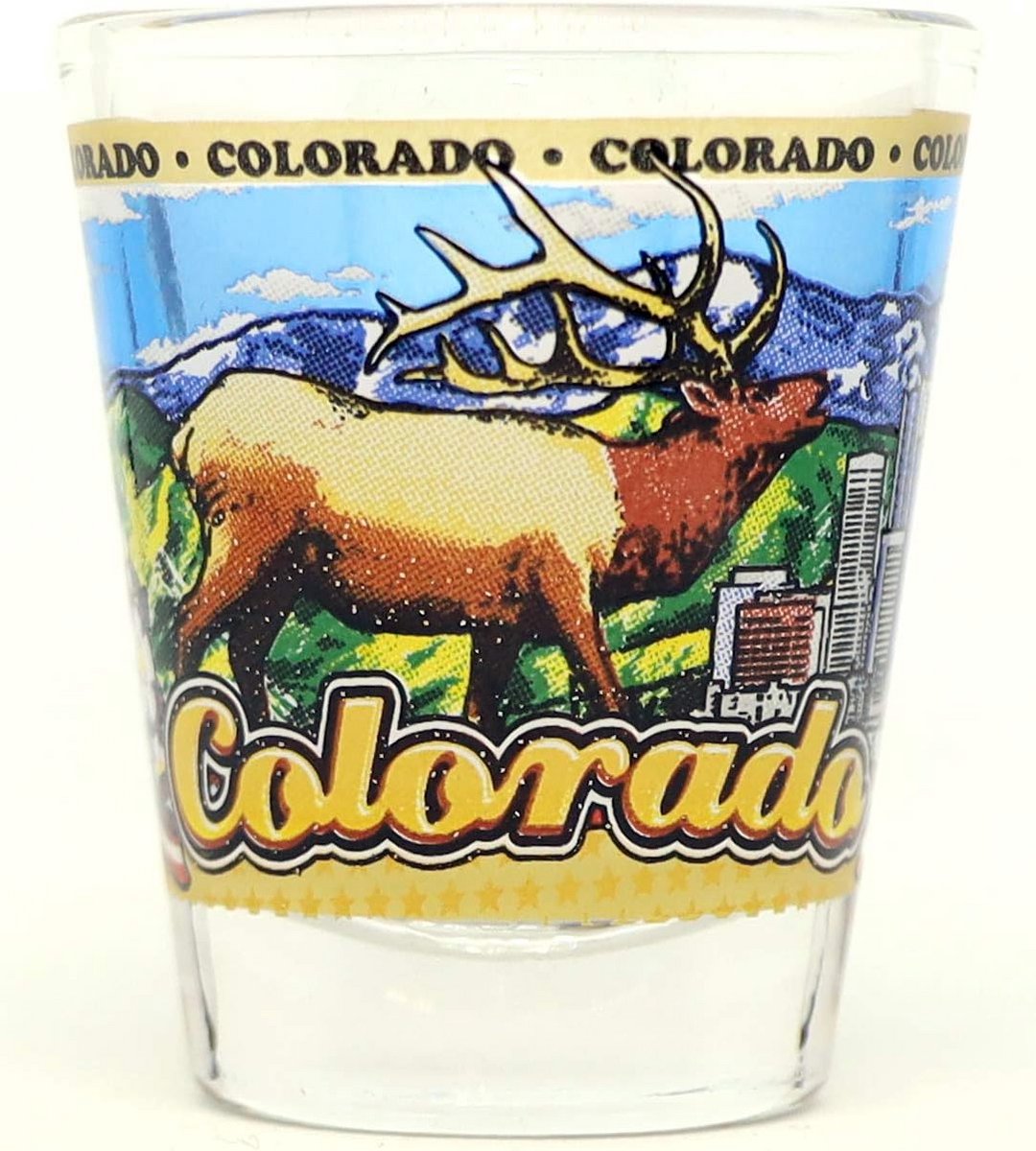 Souvenir Shotglas Wraparound Colorado - Verzamelobject